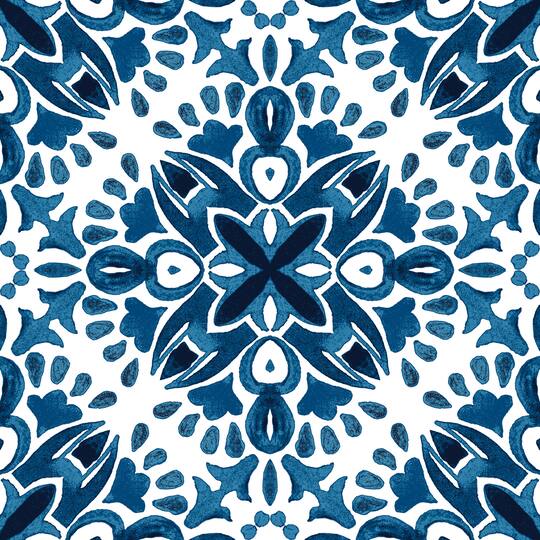 RoomMates Amalfi Blue Peel & Stick Floor Tile
